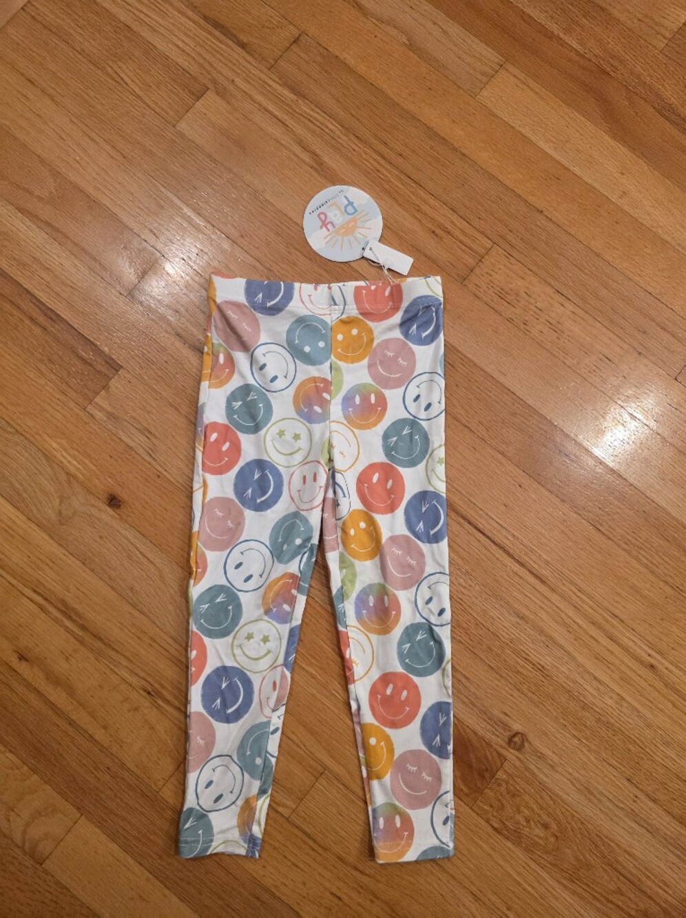 Little Sleepies Smiley Face Leggings